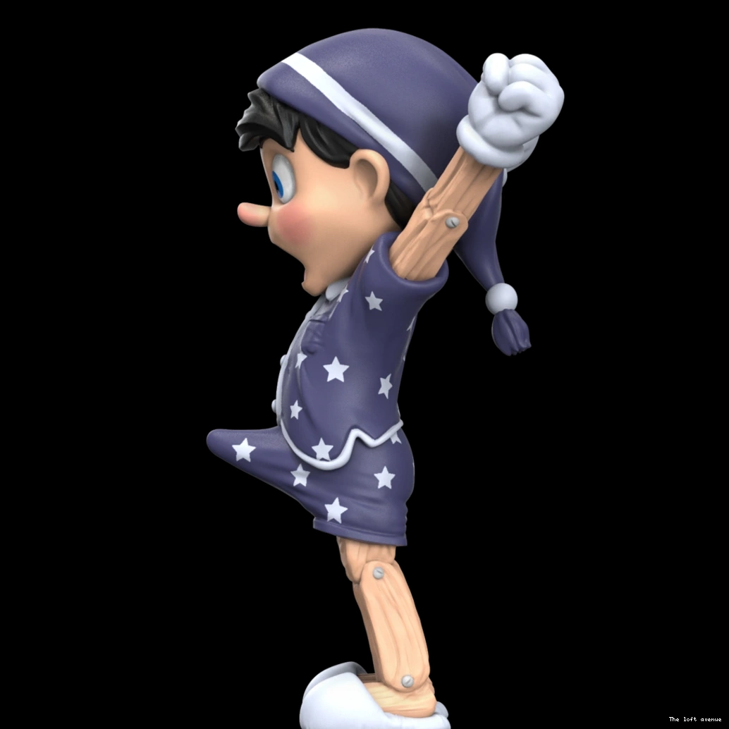 PINOCCHIO WOOD FIGURES AWAKENING) (A 0824